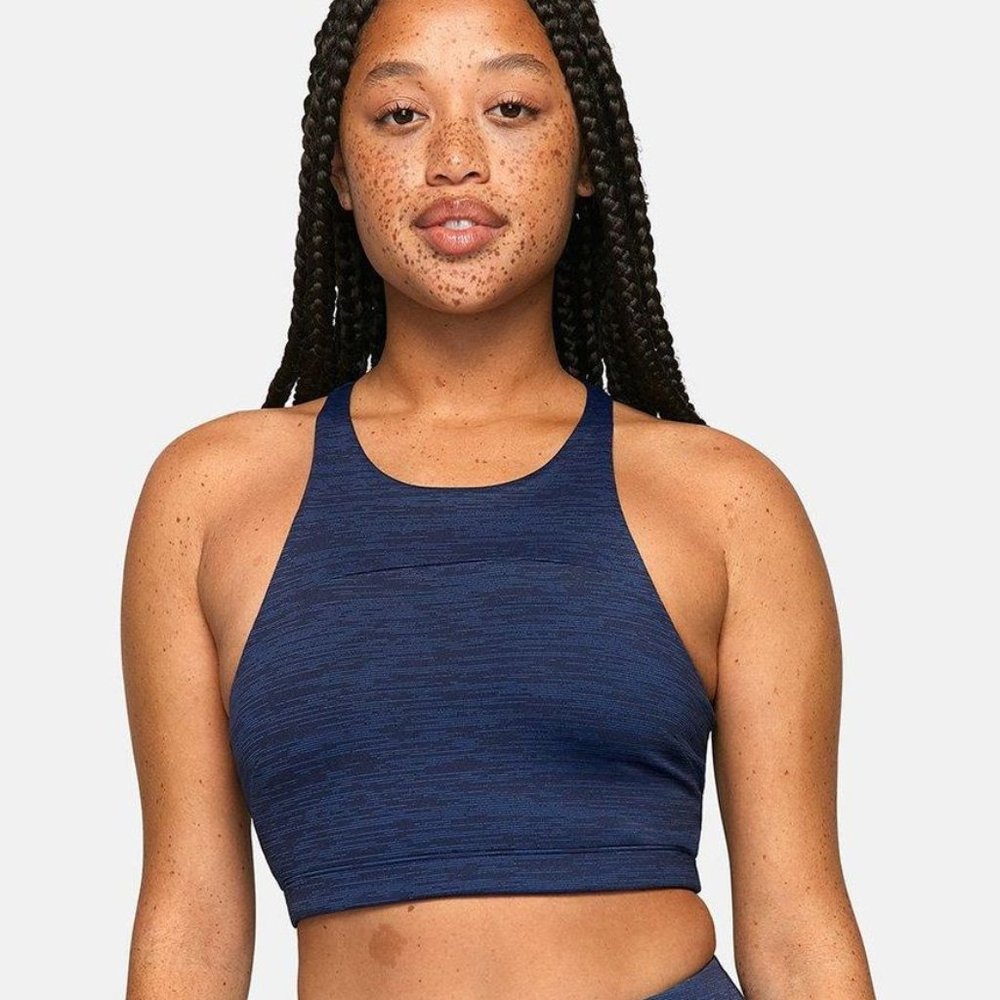 Outdoor Voices TechSweat Crop Top, M, Baltic